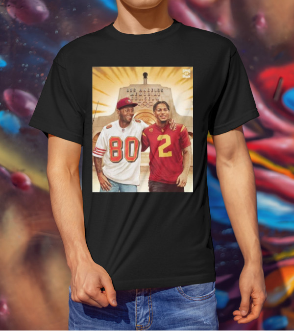 Gridiron Los Angeles Memorial Coliseum Football Legacy 80 2 T-Shirt
