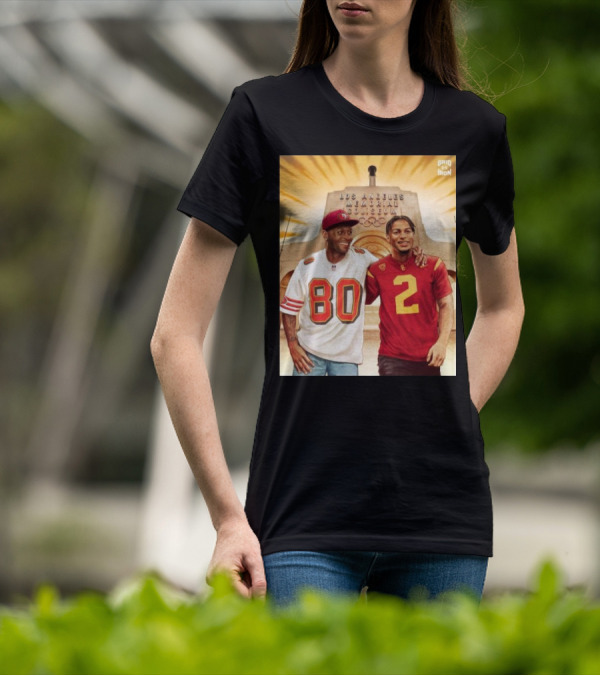 Gridiron Los Angeles Memorial Coliseum Football Legacy 80 2 T-Shirt