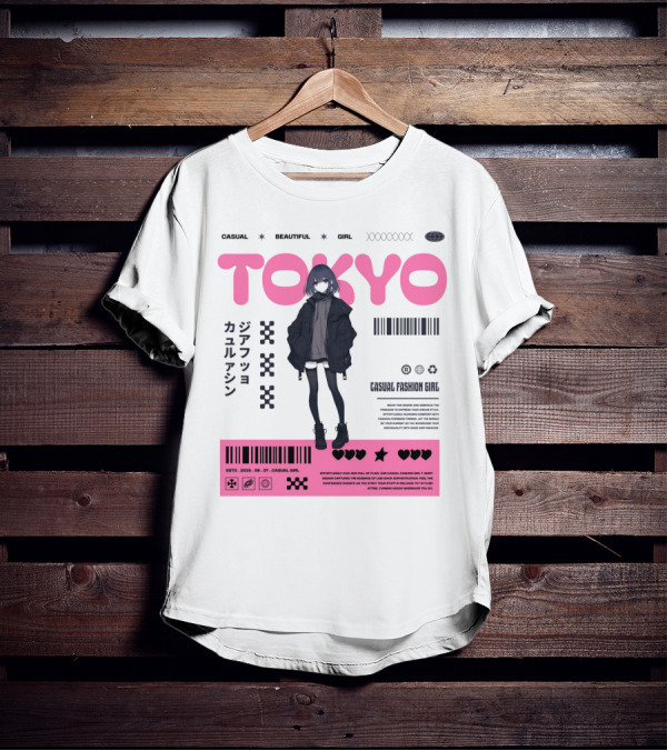 TOKYO Casual Beautiful Girl 2035 T-Shirt