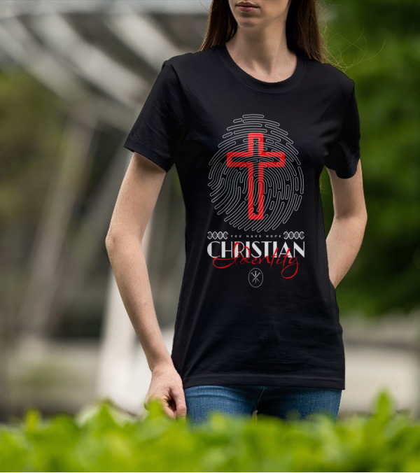 Chistian Identity You Have Hope Fingerprint Cross T-Shirt