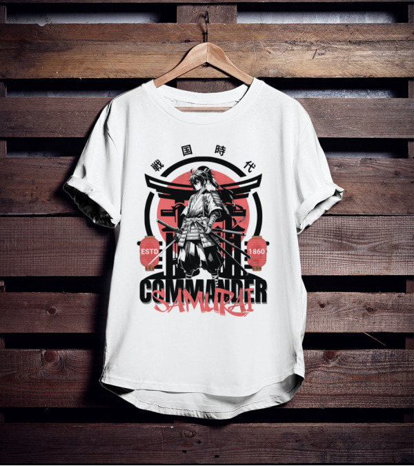 Commander Samurai ESTD 1860 Sengoku Jidai T-Shirt