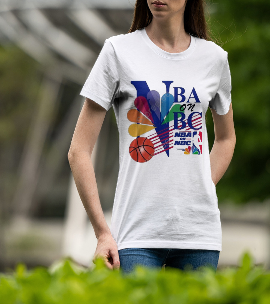 NBA On NBC Vintage Logo J. Kyle Mann Basketball T-Shirt