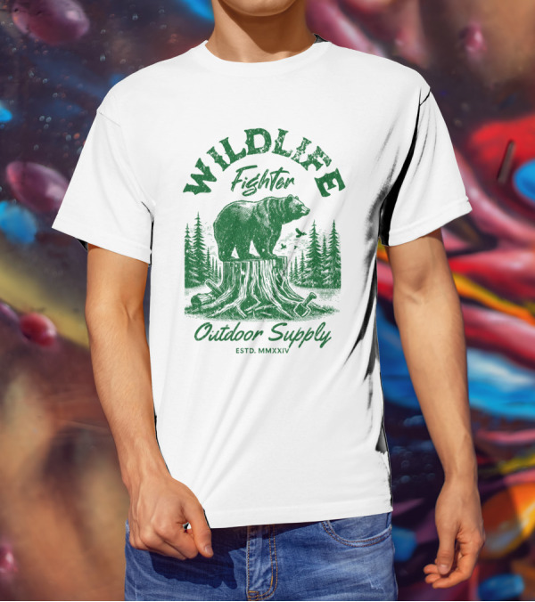 WILDLIFE FIGHTER OUTDOOR SUPPLY ESTD. MMXXIV T-Shirt