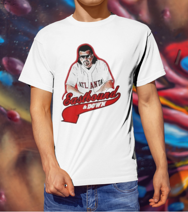 Atlanta Eastbound And Down Retro Baseball T-Shirt