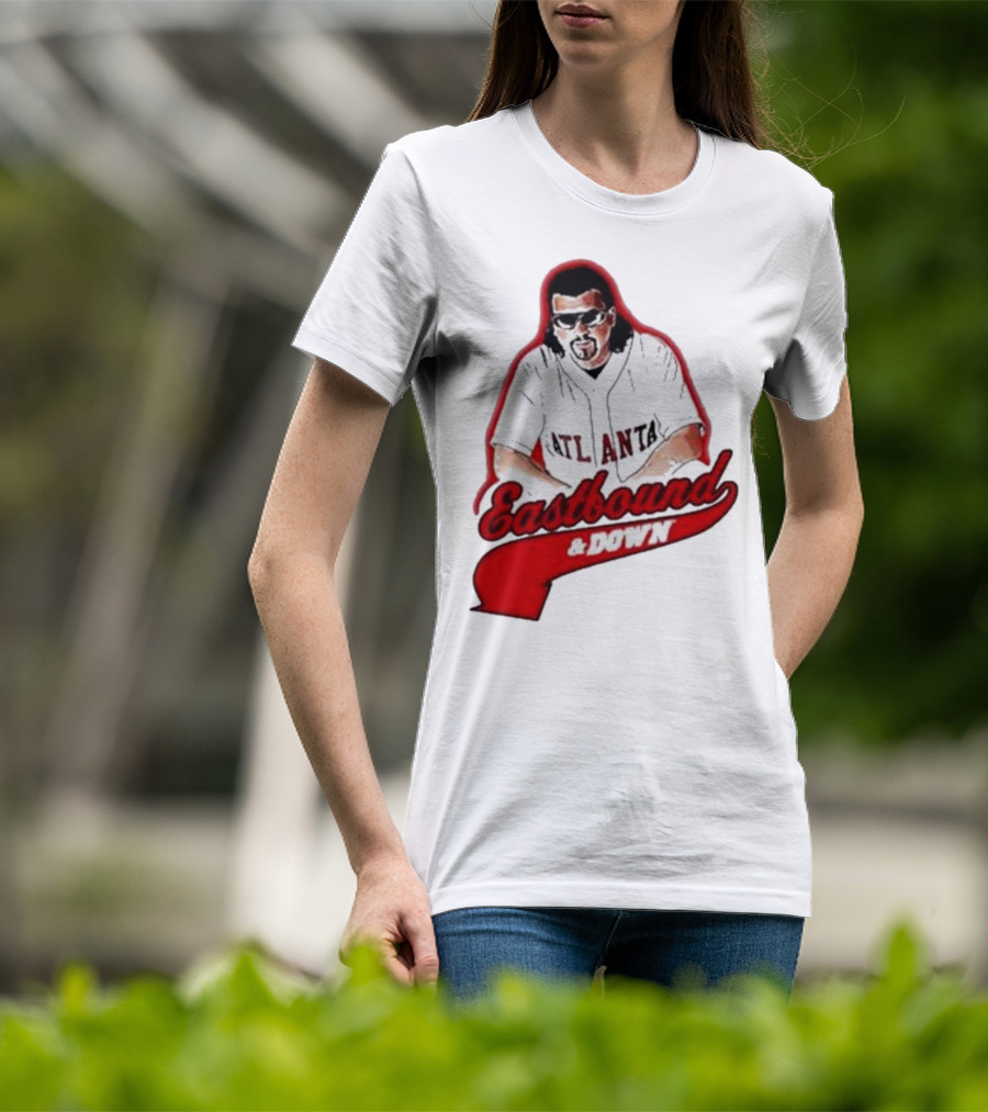 Atlanta Eastbound And Down Retro Baseball T-Shirt