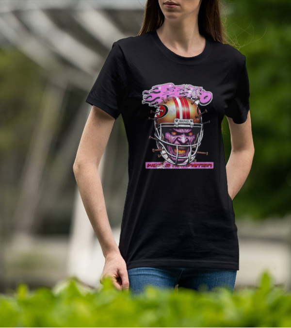 Beno World Domination Nin3Rs Football Helmet Creature T-Shirt