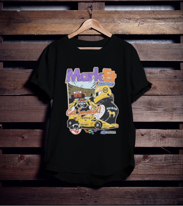 Market Express Racing Get Smoked Horse Driver Comic T-Shirt