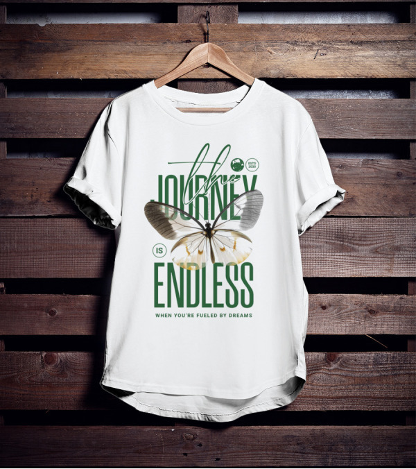 The Journey Is Endless Elegant Butterfly When You're Fueled By Dreams T-Shirt