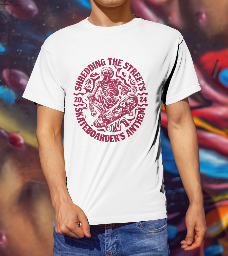 Shredding The Streets Skateboarder's Anthem T-Shirt