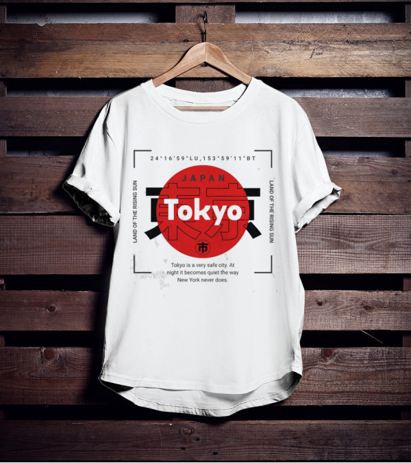 Tokyo Japan Land Of The Rising Sun Safe City Quiet Night T-Shirt