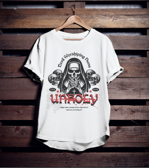 Unholy Devil Worshiping Nuns Sister Disciple Of Sin T-Shirt