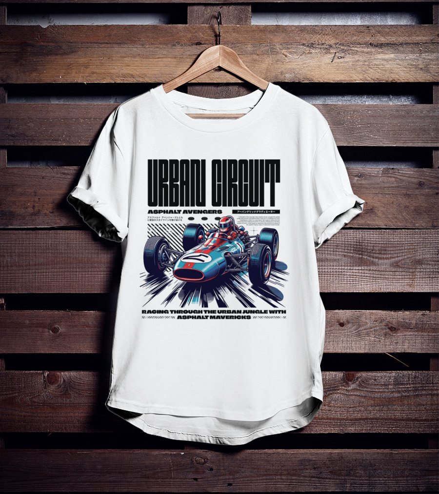 URBAN CIRCUIT ASPHALT AVENGERS RACING THROUGH THE URBAN JUNGLE WITH ASPHALT MAVERICKS T-Shirt