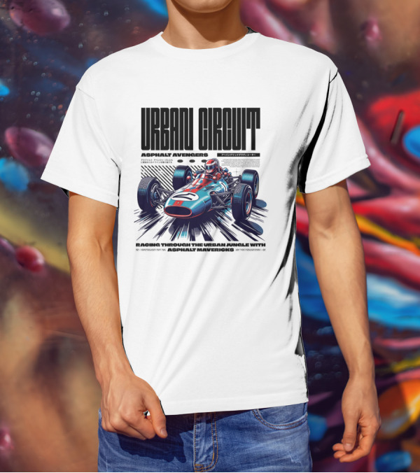URBAN CIRCUIT ASPHALT AVENGERS RACING THROUGH THE URBAN JUNGLE WITH ASPHALT MAVERICKS T-Shirt