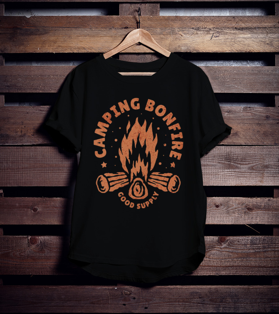 Camping Bonfire Good Supply T-Shirt