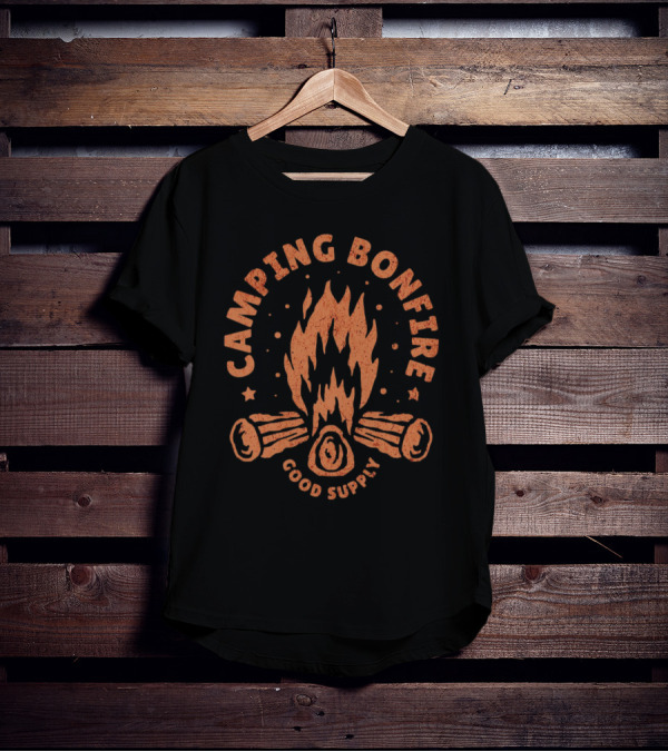 Camping Bonfire Good Supply T-Shirt