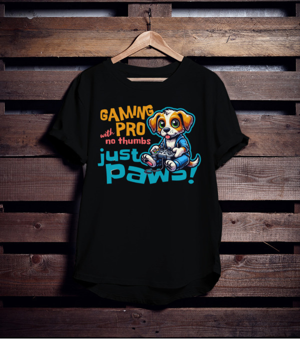 GAMING PRO With No Thumbs Just Paws T-Shirt