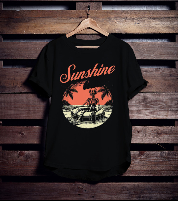 Sunshine State Skeleton Vacation Beach Club T-Shirt