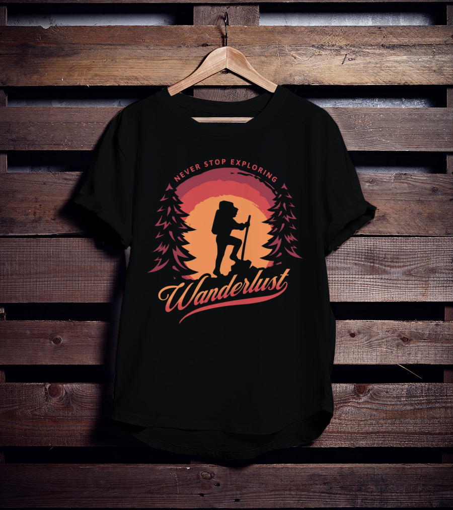 Never Stop Exploring Wanderlust T-Shirt