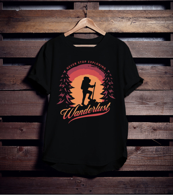 Never Stop Exploring Wanderlust T-Shirt