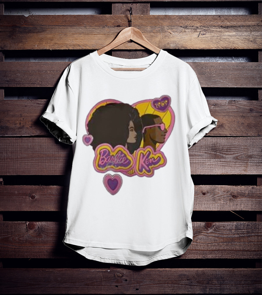 Barbie Ken 1959 New Movie Retro Heart Icons T-Shirt