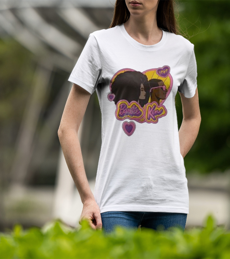 Barbie Ken 1959 New Movie Retro Heart Icons T-Shirt