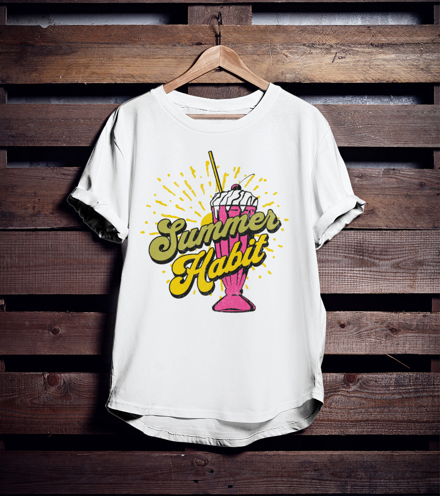 Summer Habit Vibrant Milkshake Burst T-Shirt