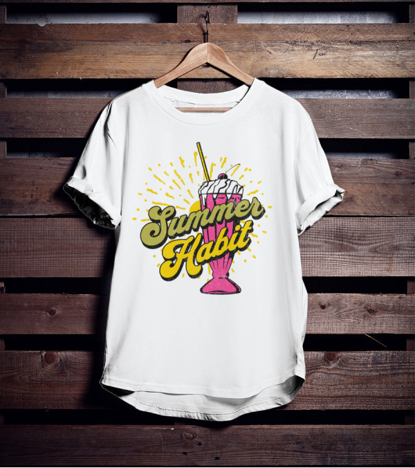Summer Habit Vibrant Milkshake Burst T-Shirt