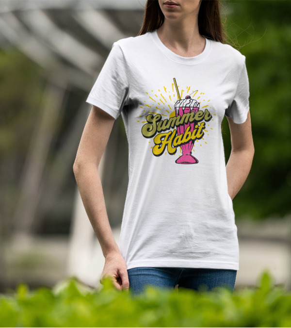 Summer Habit Vibrant Milkshake Burst T-Shirt