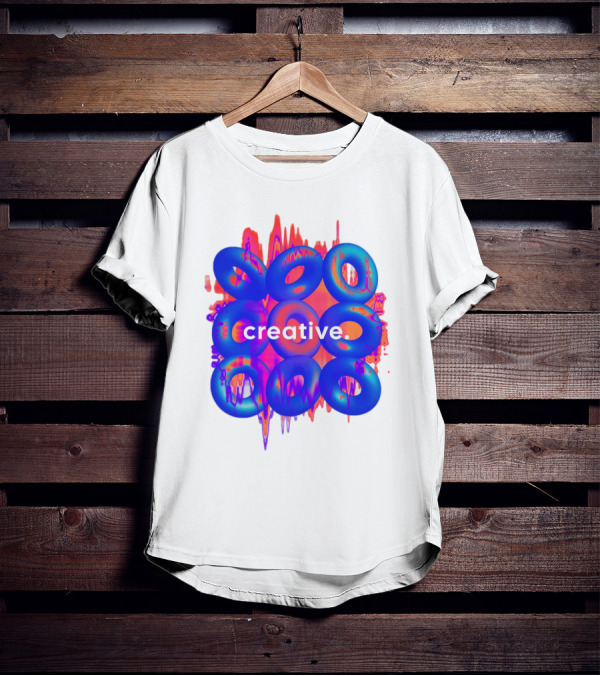 Creative Vivid Rings With Abstract Waveforms T-Shirt