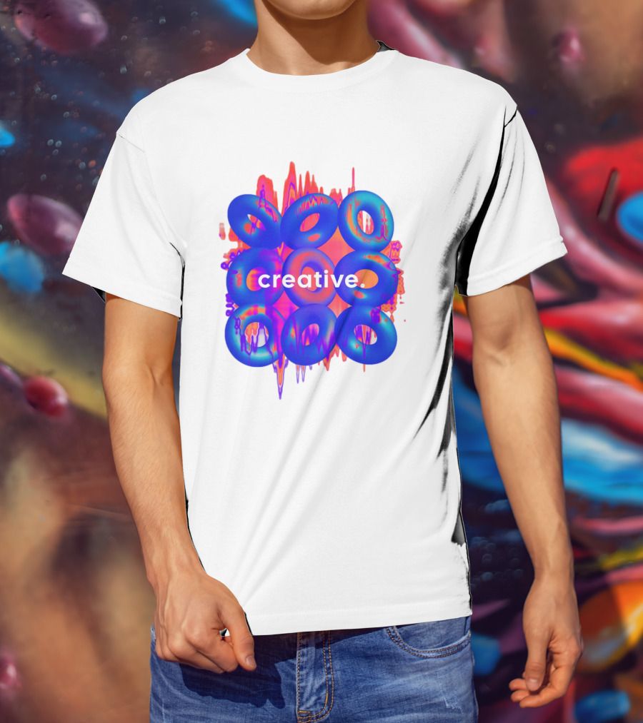 Creative Vivid Rings With Abstract Waveforms T-Shirt