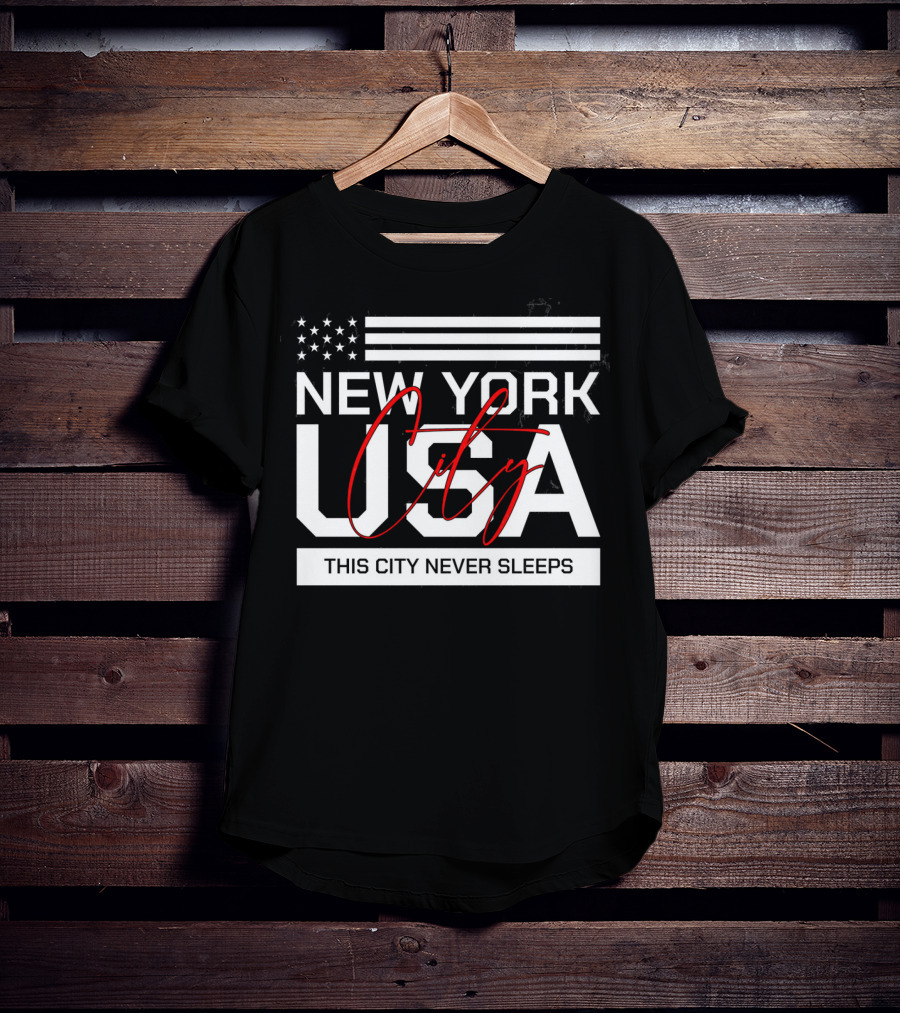 New York City USA This City Never Sleeps T-Shirt