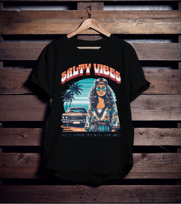 Salty Vibes Endless Summer Great Beach Great Waves T-Shirt