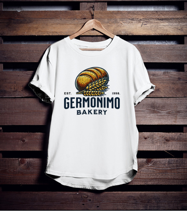 Germonimo Bakery Est. 1998 Vintage Bread Loaf And Wheat T-Shirt