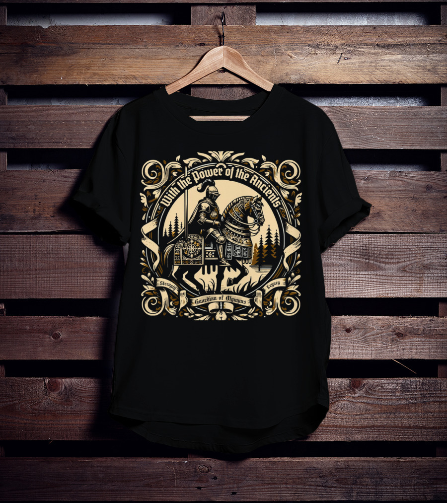 With The Power Of The Ancients Guardian Of Olympus Strength Legacy T-Shirt