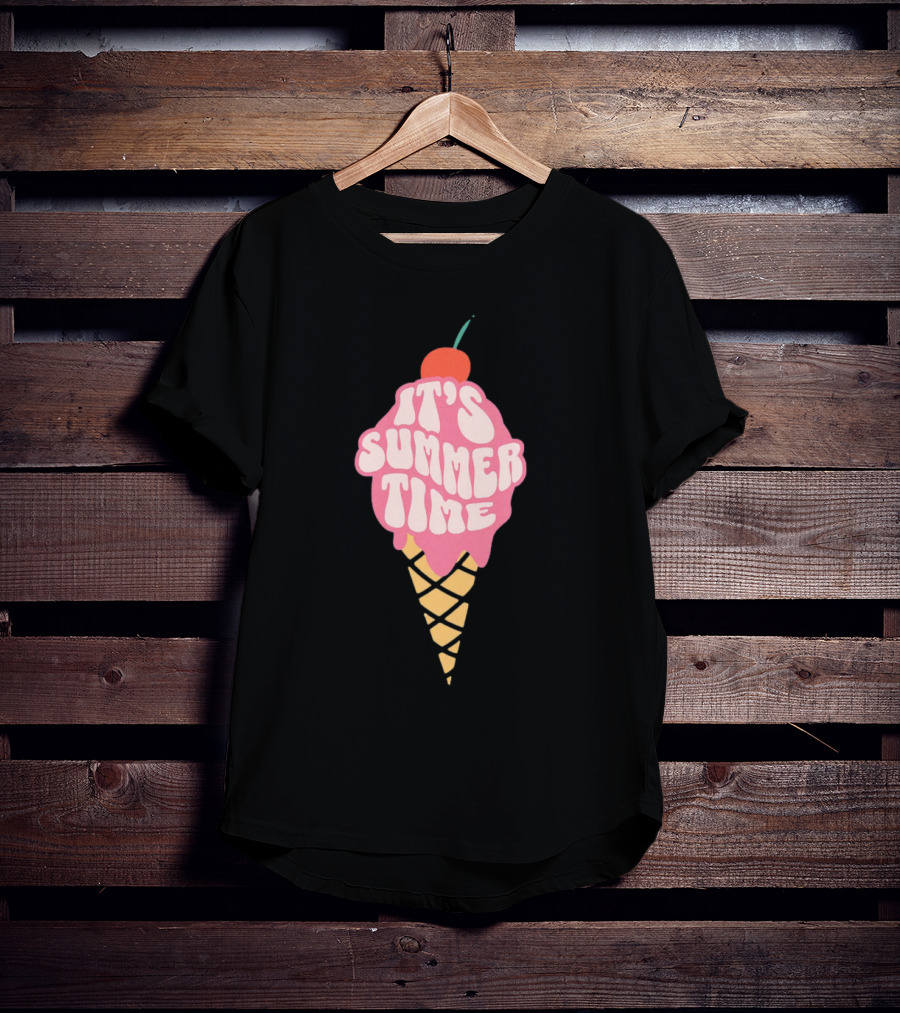 It’s Summer Time Cherry Ice Cream Cone T-Shirt