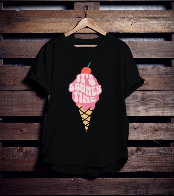 It’s Summer Time Cherry Ice Cream Cone T-Shirt