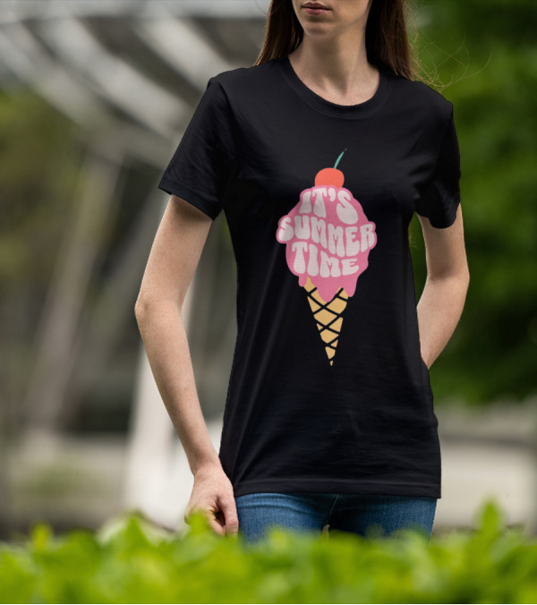 It’s Summer Time Cherry Ice Cream Cone T-Shirt