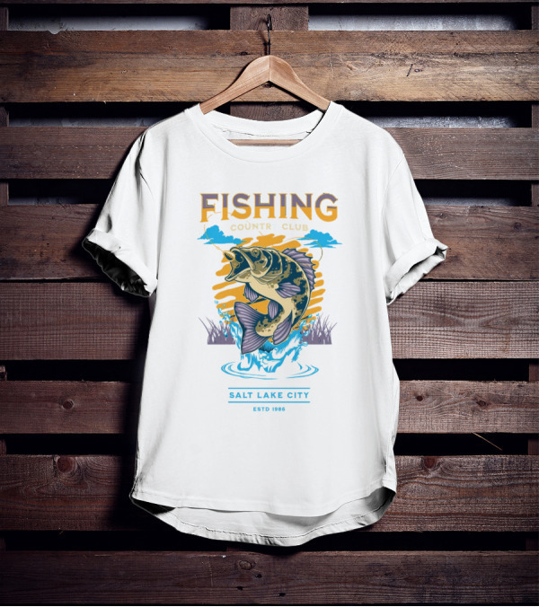 Fishing Country Club Salt Lake City Estd 1986 T-Shirt
