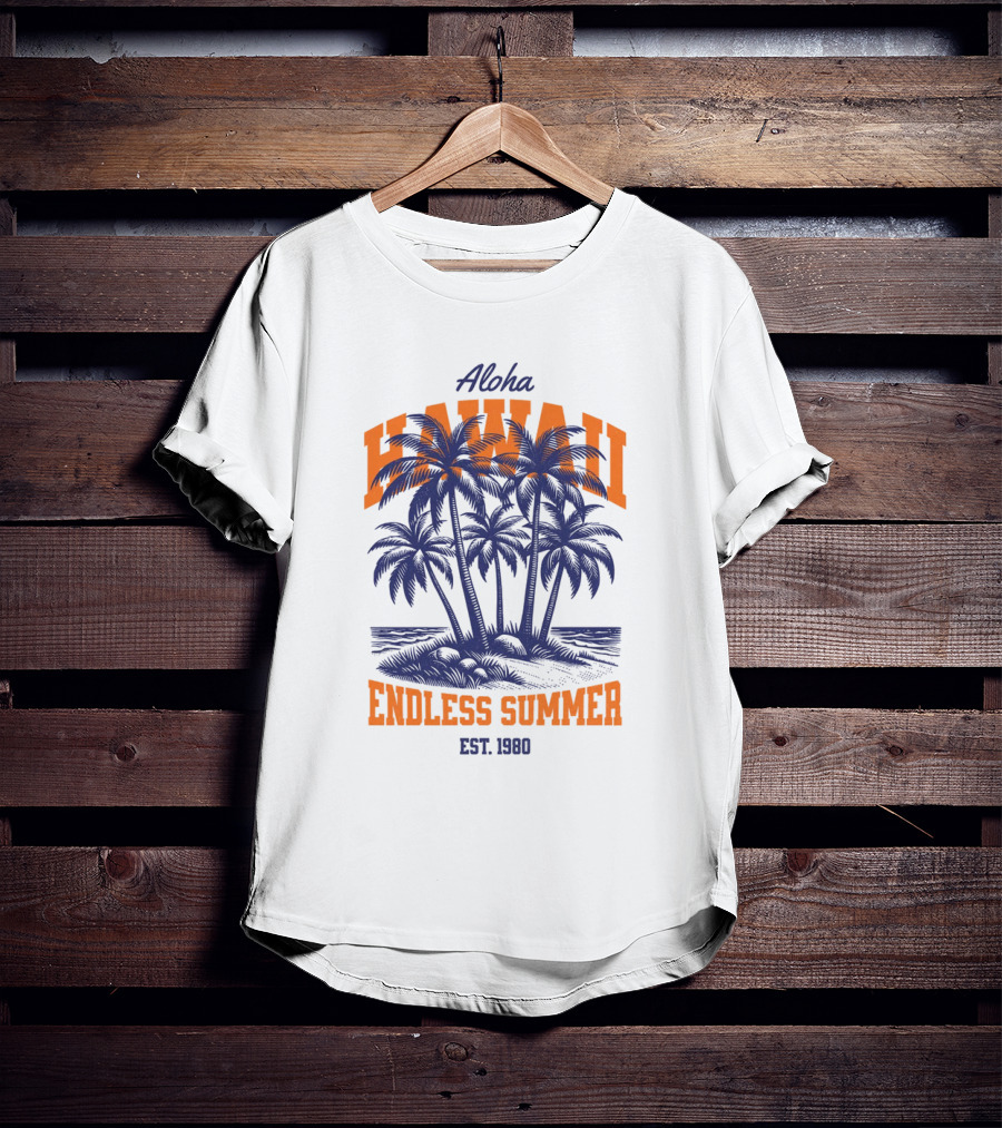 Aloha Hawaii Endless Summer Est 1980 Vintage T-Shirt