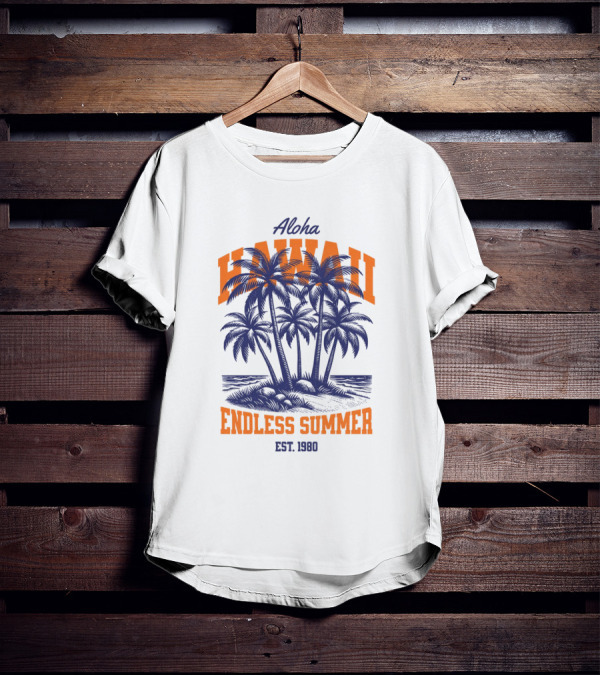 Aloha Hawaii Endless Summer Est 1980 Vintage T-Shirt