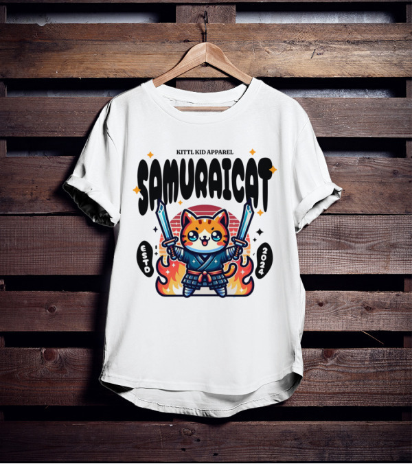 KITTL KID APPAREL SAMURAI CAT ESTD T-Shirt