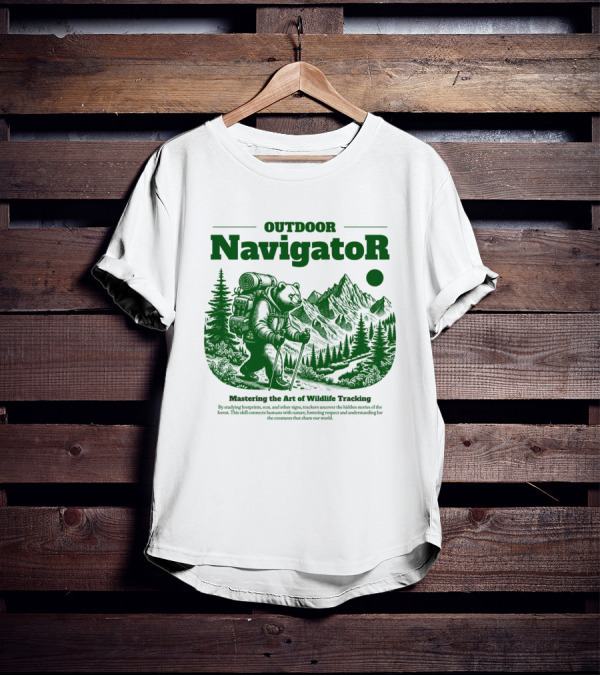 OUTDOOR Navigator Mastering The Art Of Wildlife Tracking T-Shirt