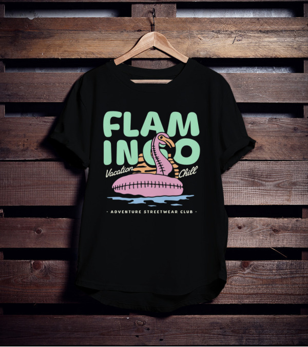 Flamingo Vacation Chill Adventure Streetwear Club T-Shirt