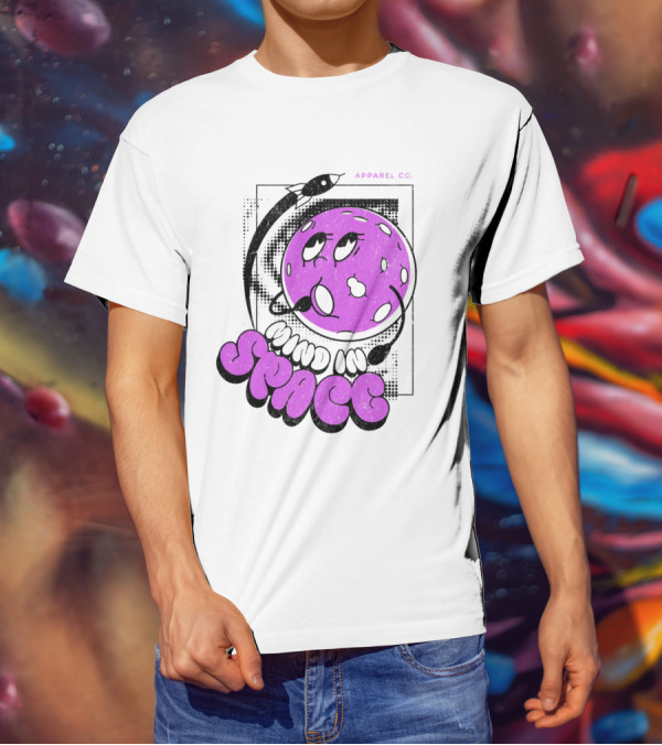Mind In Space Apparel Co Cartoon Typographic Streetwear T-Shirt