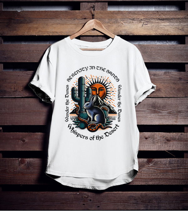 Serenity In The Sands Whispers Of The Desert Wander The Dunes T-Shirt