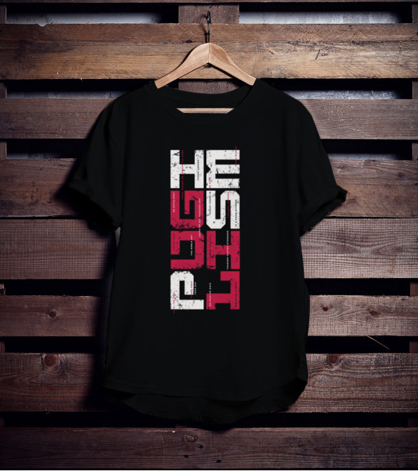 Pugilist Typographic Athletic Fight Sports T-Shirt