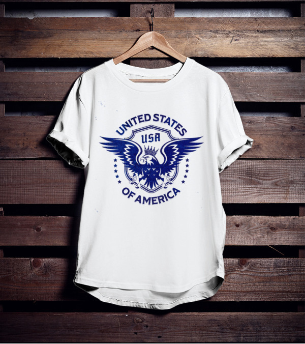 USA United States Of America Crowned Eagle Emblem T-Shirt