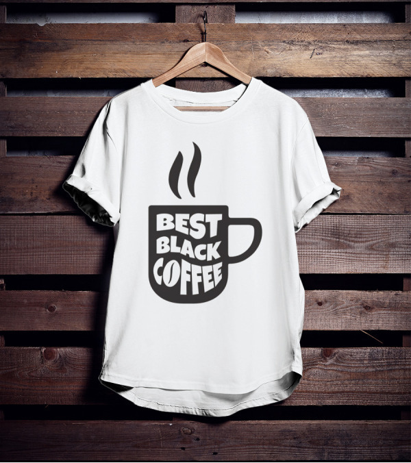 Best Black Coffee Cup With Steam T-Shirt