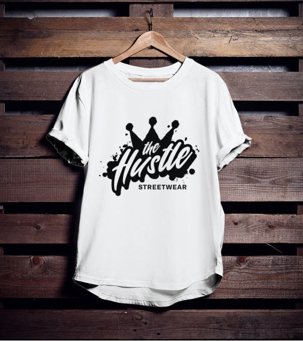 The Hustle Streetwear Crown Splatter T-Shirt