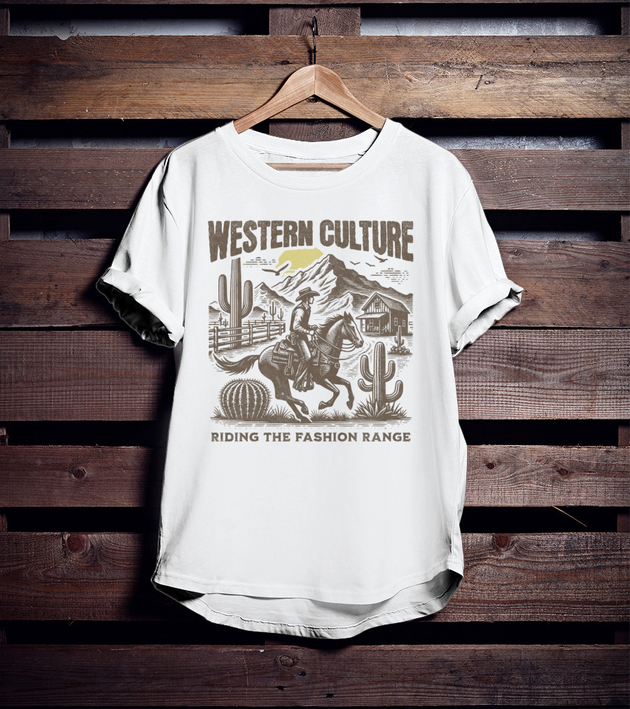 WESTERN CULTURE RIDING THE FASHION RANGE T-Shirt